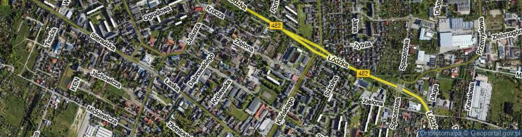 Zdjęcie satelitarne Wąska ul.